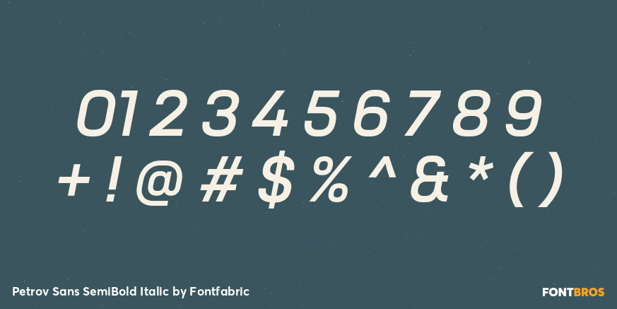 Petrov Sans SemiBold Italic Font Poster #4