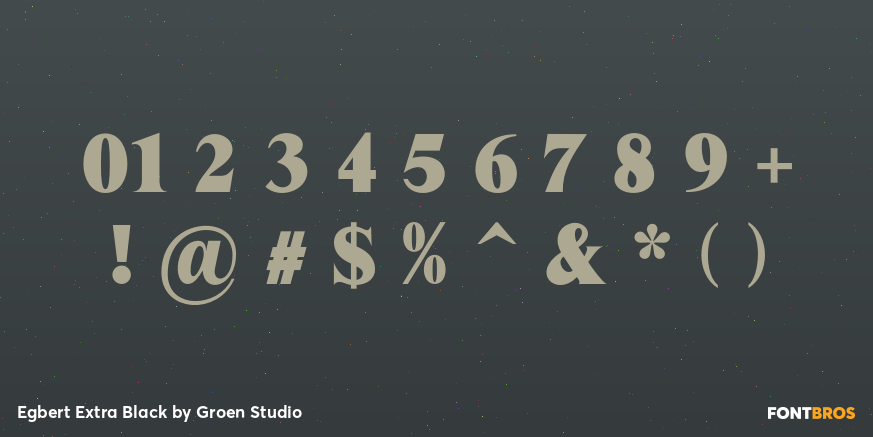 Egbert Extra Black Font Poster #4