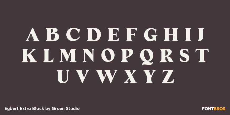 Egbert Extra Black Font Poster #2