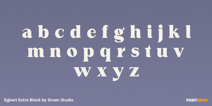 Egbert Extra Black Font Poster #3