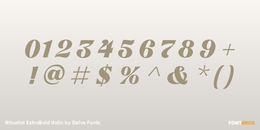 Ritualist ExtraBold Italic Font Poster #4