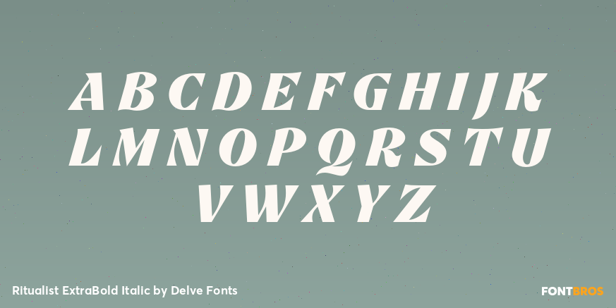 Ritualist ExtraBold Italic Font Poster #2