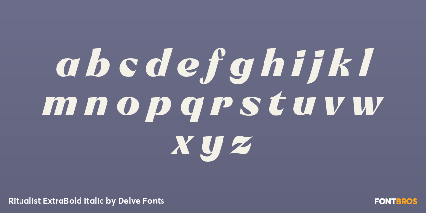 Ritualist ExtraBold Italic Font Poster #3