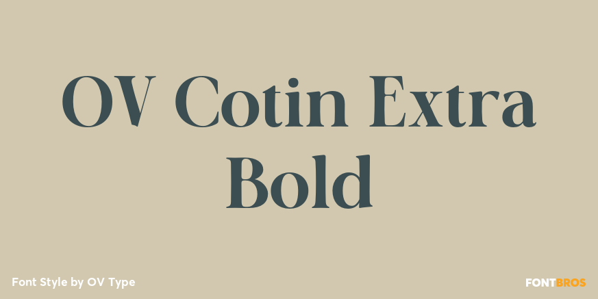 OV Cotin Extra Bold Poster