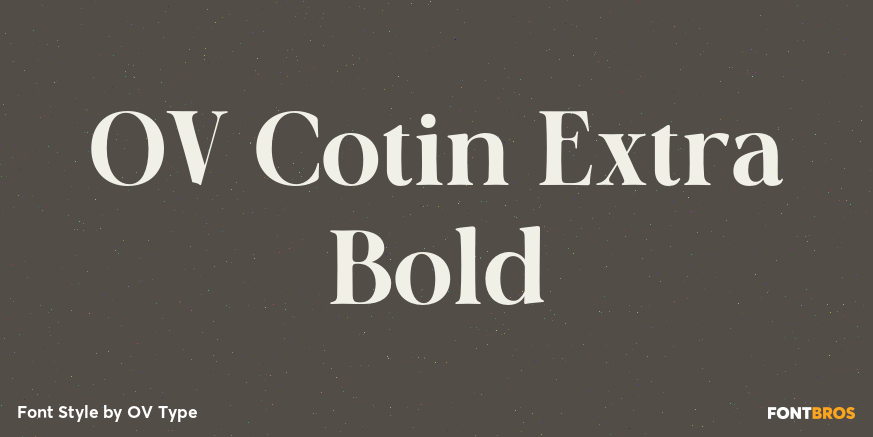 OV Cotin Extra Bold Poster