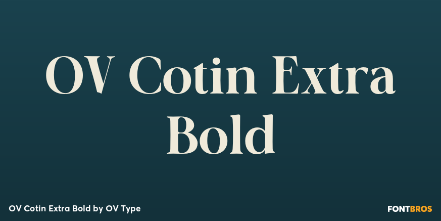 OV Cotin Extra Bold Poster