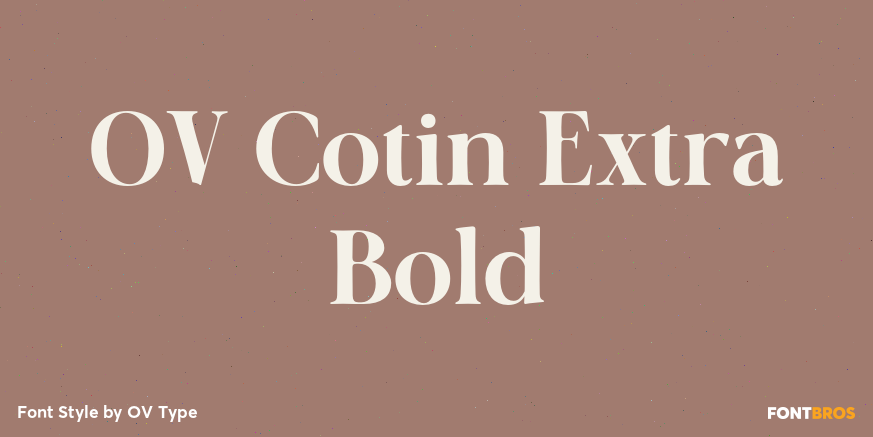 OV Cotin Extra Bold Poster