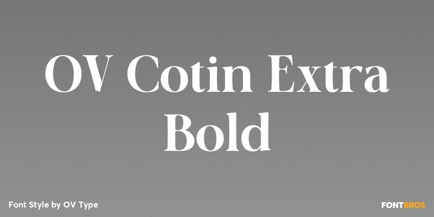 OV Cotin Extra Bold Poster