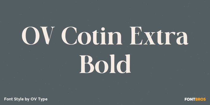 OV Cotin Extra Bold Poster