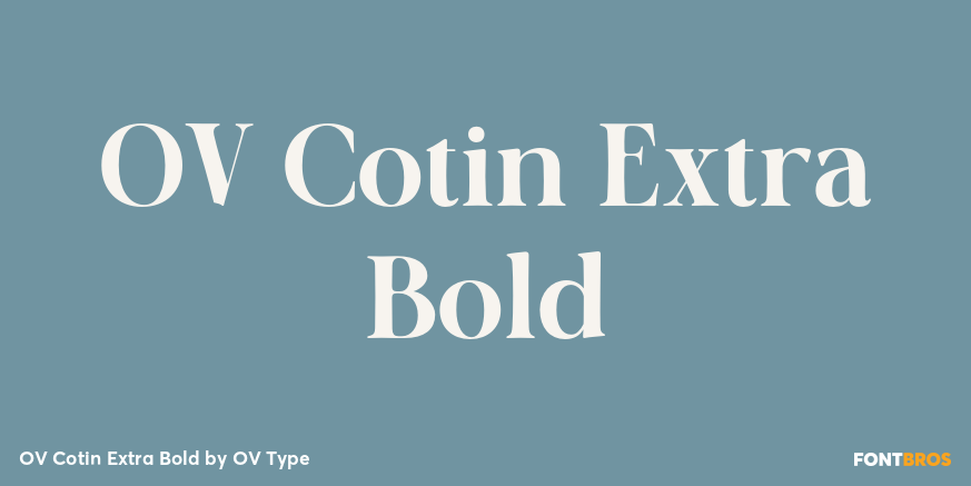 OV Cotin Extra Bold Poster