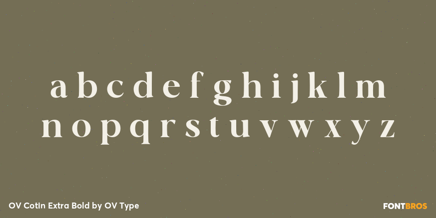 OV Cotin Extra Bold Font Poster #3
