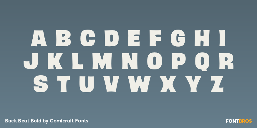 Back Beat Bold Font Poster #2