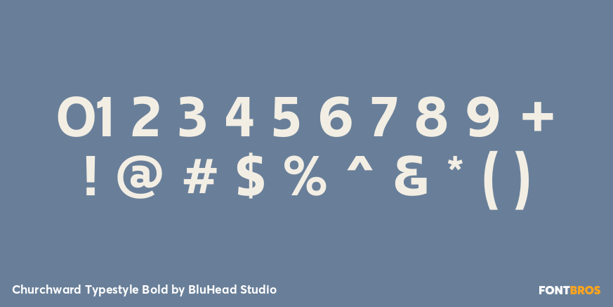 Churchward Typestyle Bold Font Poster #4