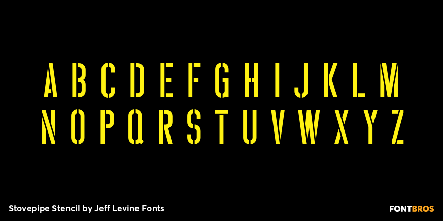 Stovepipe Stencil Font Poster #2