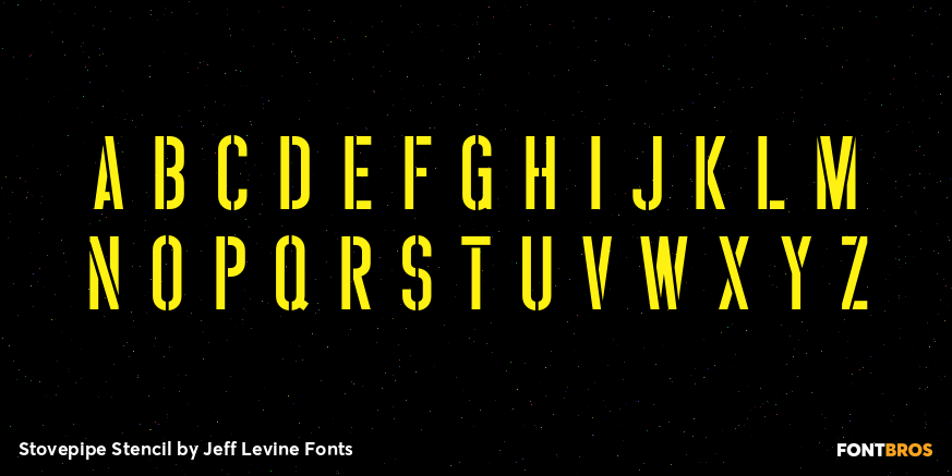 Stovepipe Stencil Font Poster #3