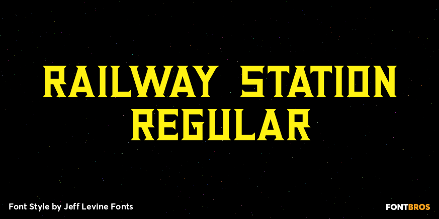 Railway Station Regular Font Poster #1