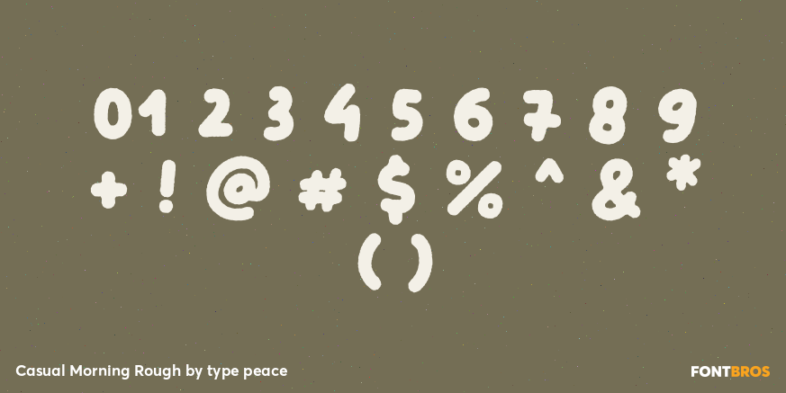 Casual Morning Rough Font Poster #1