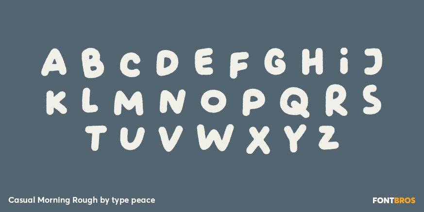 Casual Morning Rough Font Poster #2