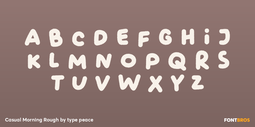 Casual Morning Rough Font Poster #1