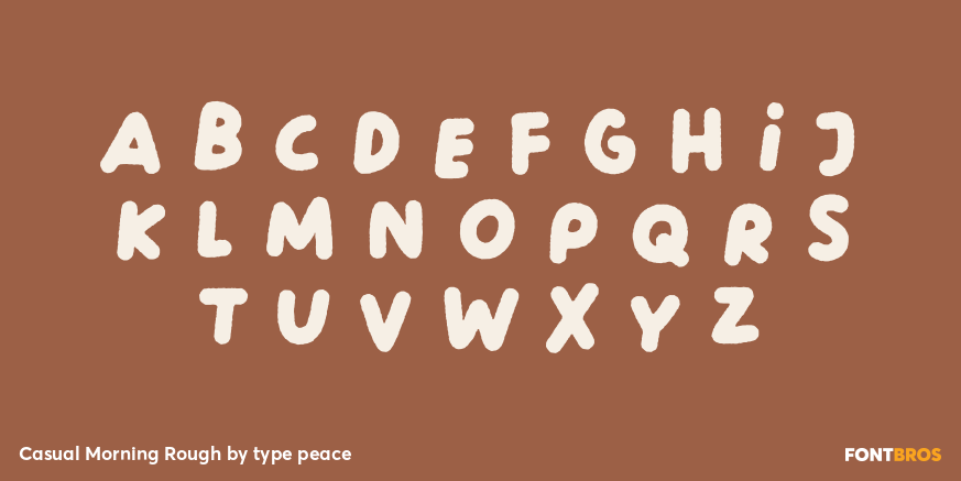 Casual Morning Rough Font Poster #1