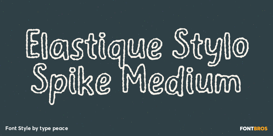 Elastique Stylo Spike Medium Poster