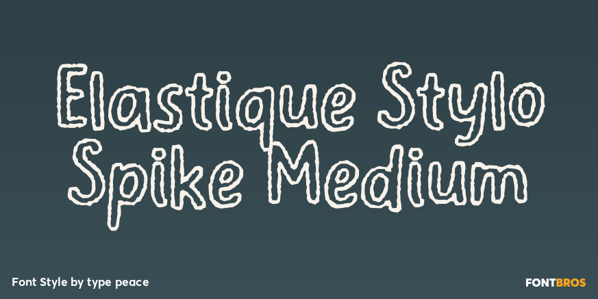 Elastique Stylo Spike Medium Poster