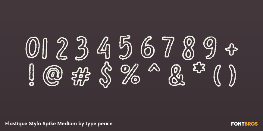Elastique Stylo Spike Medium Font Poster #1