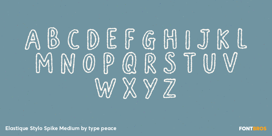 Elastique Stylo Spike Medium Font Poster #2