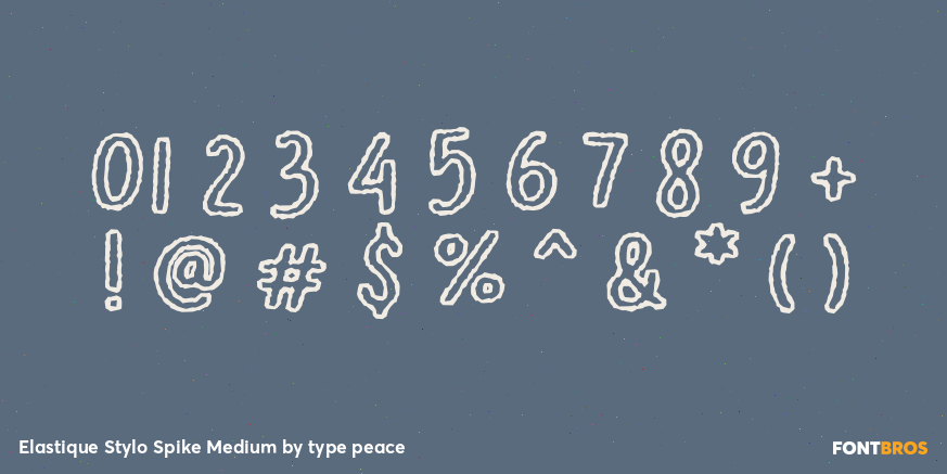 Elastique Stylo Spike Medium Font Poster #4