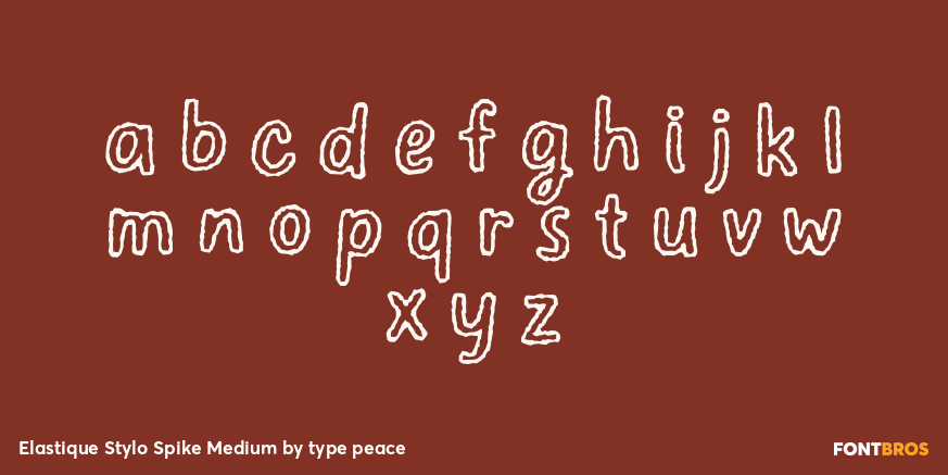 Elastique Stylo Spike Medium Font Poster #1