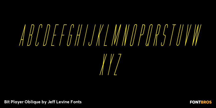 Bit Player Oblique Font Poster #3