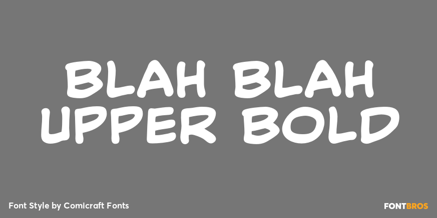 Blah Blah Upper Bold Font Poster #1