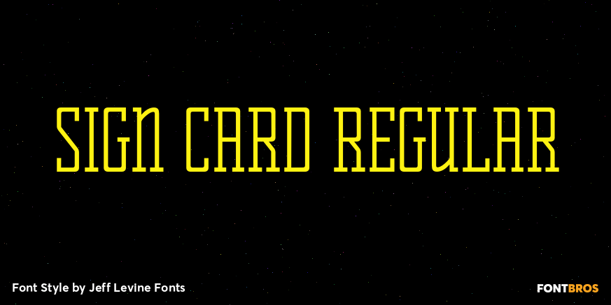 Sign Card Regular Poster