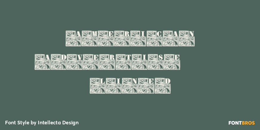 American Advertise 013 Lined Poster