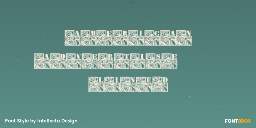 American Advertise 013 Lined Poster