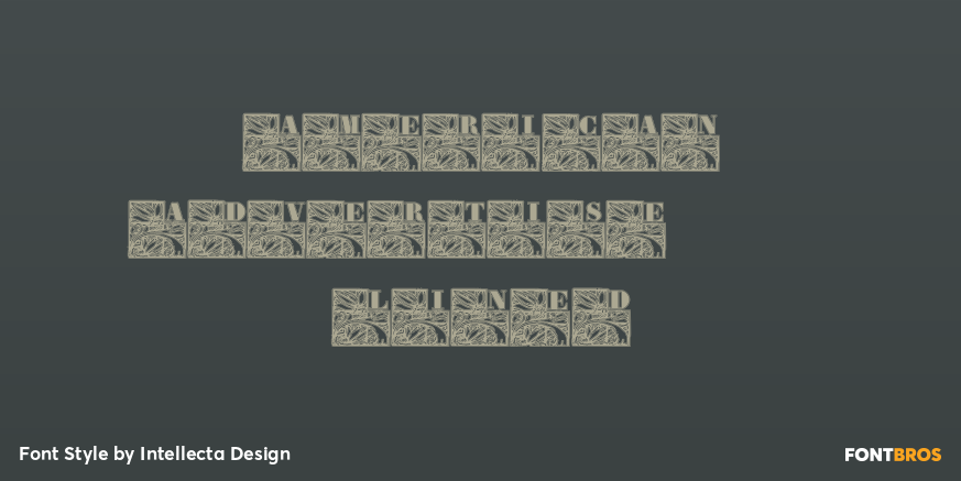 American Advertise 013 Lined Poster