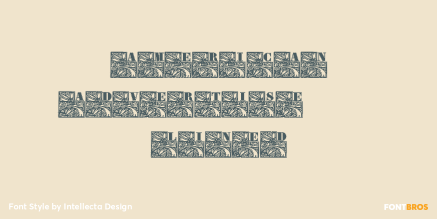 American Advertise 013 Lined Poster