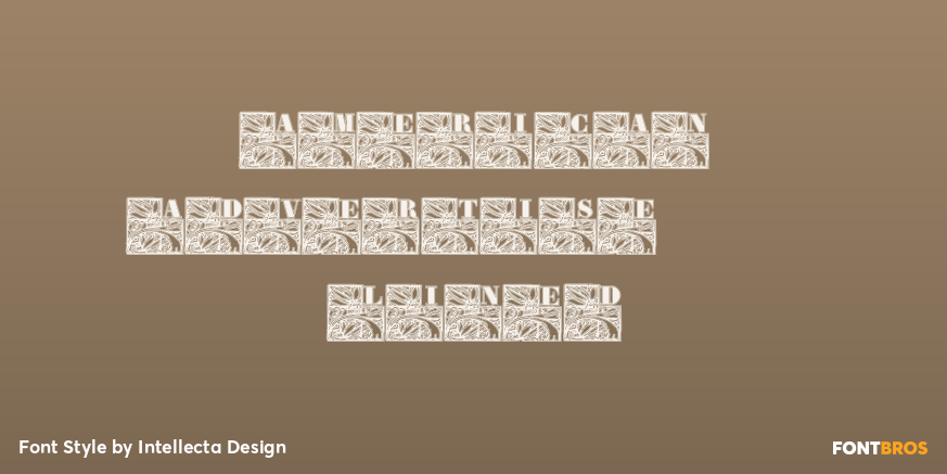 American Advertise 013 Lined Poster