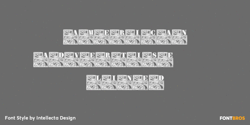 American Advertise 013 Lined Poster