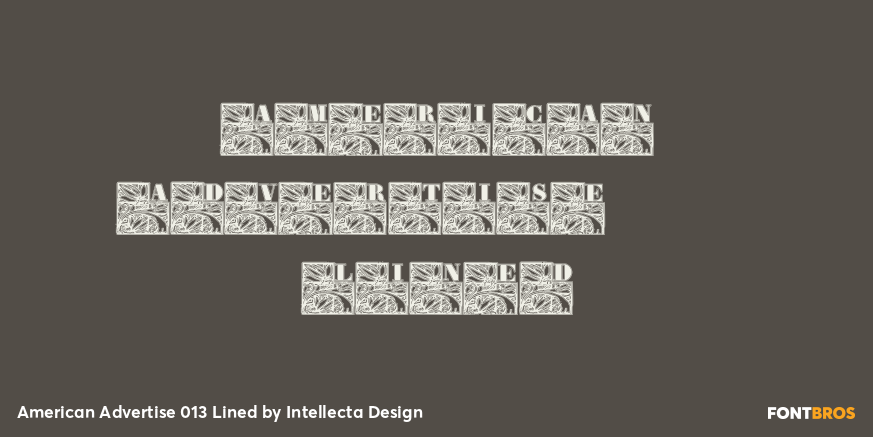 American Advertise 013 Lined Poster