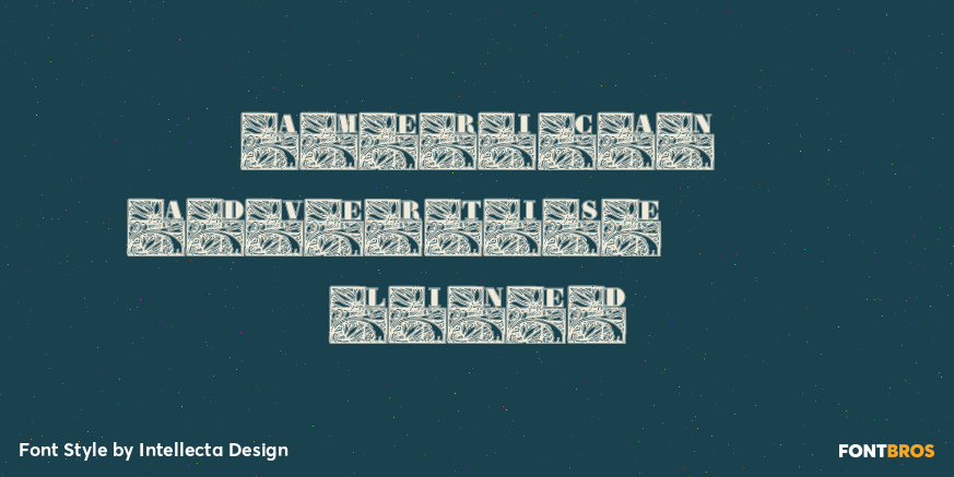 American Advertise 013 Lined Poster