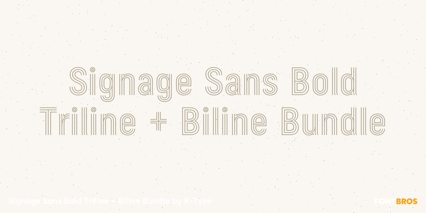 Signage Sans Bold Triline + Biline Bundle Poster