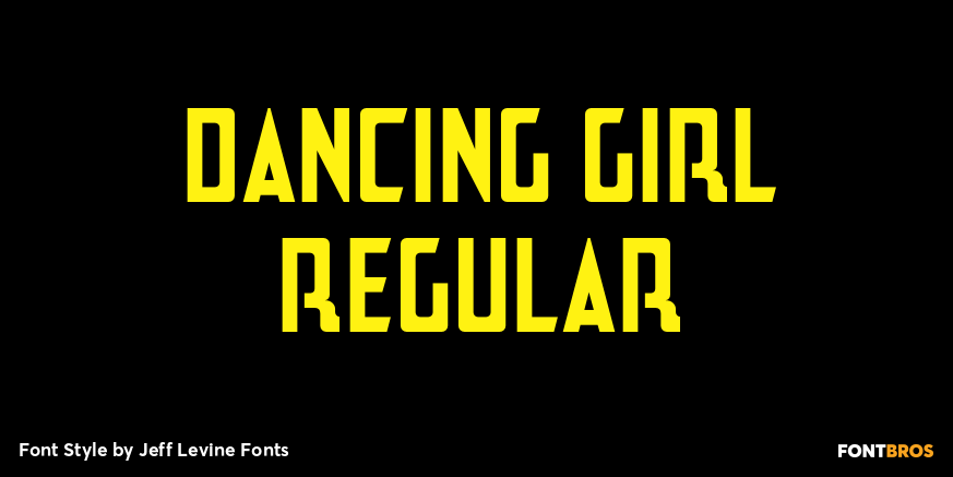 Dancing Girl Regular Poster