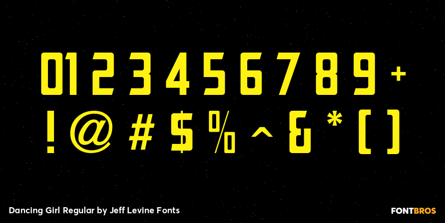 Dancing Girl Regular Font Poster #4