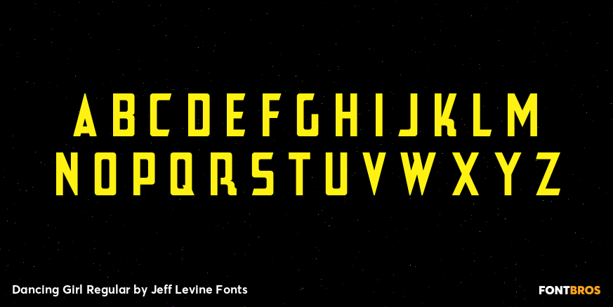 Dancing Girl Regular Font Poster #3