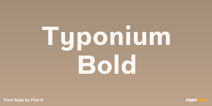 Typonium Bold Poster