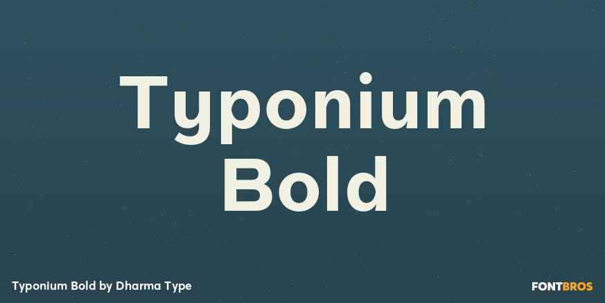 Typonium Bold Poster