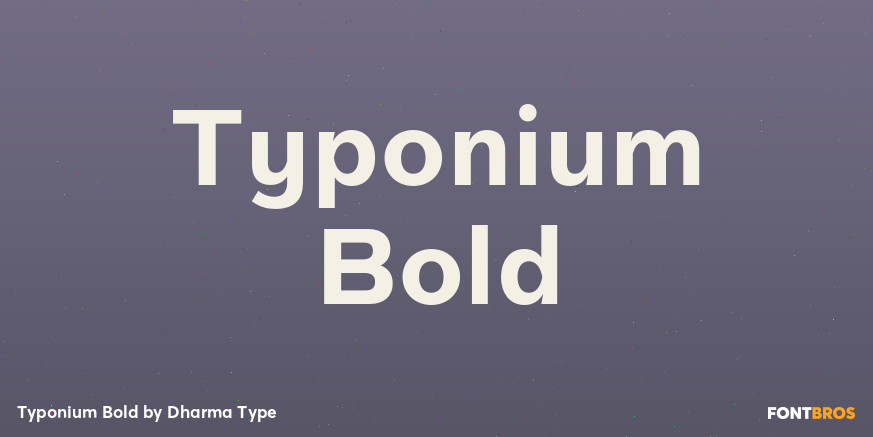 Typonium Bold Poster