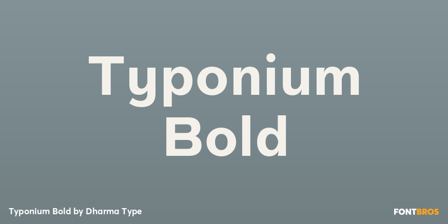 Typonium Bold Poster