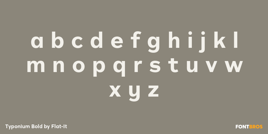 Typonium Bold Font Poster #3